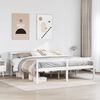 vidaXL Cama para idosos com cabeceira 200x200 cm pinho maci&ccedil;o branco