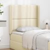 vidaXL Orelha de Cabeceira Creme 80 x 16 x 4 cm PVC