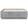 vidaXL Estrutura de cama 120x190 cm derivados de madeira cinza cimento