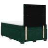 vidaXL Cama boxspring com colch&atilde;o 120x190 cm veludo verde-escuro