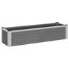 vidaXL Canteiro de jardim elevado Cinzento 100 x 30 x 22 cm