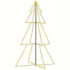 vidaXL &Aacute;rvore de Natal em cone 240 LEDs 118x180 cm interior e exterior