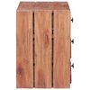 vidaXL Mesa cabeceira 3 gavetas 35x25x35 cm madeira de mogno maci&ccedil;a