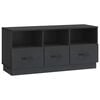 vidaXL Gabinete para TV Preto 102 x 34,5 x 47 cm Derivados de Madeira