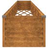 vidaXL Canteiro elevado de jardim 580x50x36 cm A&ccedil;o Corten