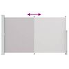 vidaXL Toldo lateral retr&aacute;til para p&aacute;tio 180x300 cm cinzento