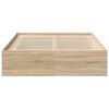vidaXL Estrutura de cama 140x190 cm carvalho sonoma