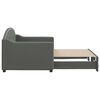 vidaXL Sof&aacute;-cama com gavet&atilde;o 80x200 cm tecido cinzento-escuro