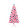 vidaXL &Aacute;rvore de Natal com 150 LEDs com suporte Rosa 150 cm PVC