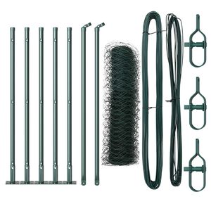 vidaXL Poste de Cerca Verde