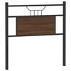 vidaXL Cabeceira de substitui&ccedil;&atilde;o 80 cm derivados madeira/a&ccedil;o carvalho castanho