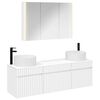 vidaXL Conjunto de Arm&aacute;rios para Banheiro 4 unid. Branco