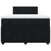 vidaXL Cama boxspring com colchão 120x190 cm veludo preto