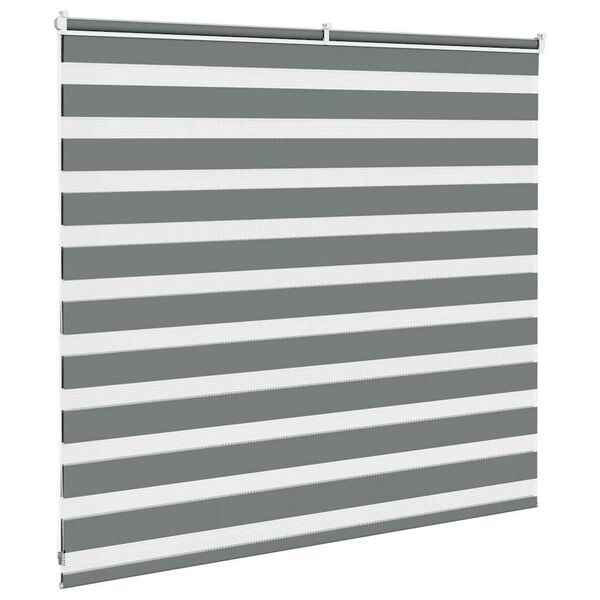 vidaXL Cortina de zebra 160x100 cm largura do tecido 155,9cm poli&eacute;ster