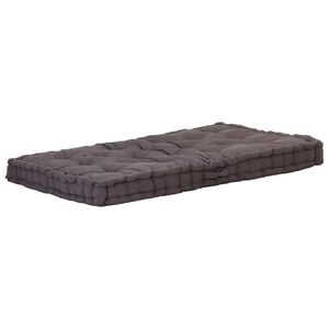 vidaXL Almofad&atilde;o p/ m&oacute;veis de paletes algod&atilde;o 120x80x10 cm antracite