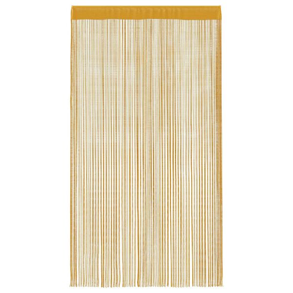 vidaXL Cortinas de fios 2 pcs 100x250 cm dourado