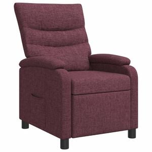 vidaXL Reclin&aacute;vel Roxo Tecido
