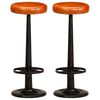 vidaXL Bancos de bar 2 pcs couro genu&iacute;no