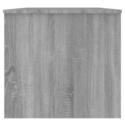 vidaXL Mesa de centro 102x50,5x46,5 cm madeira processada sonoma cinza