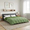 vidaXL Duvet de Ano Inteiro Colchonete Verde 240 x 260 cm Microfibra