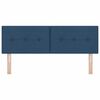vidaXL Cabeceira com cabeceira Azul 144 cm Couro Sint&eacute;tico