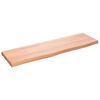 vidaXL Bancada p/ WC 100x30x(2-4) cm madeira maci&ccedil;a tratada castanho