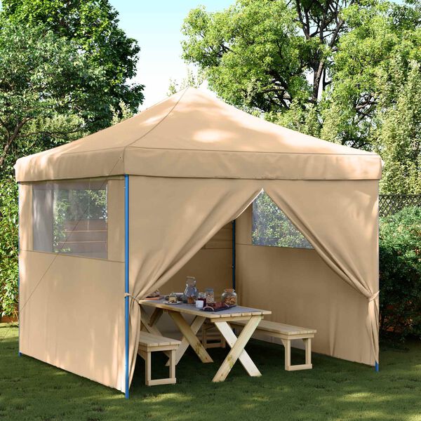 vidaXL Tenda de Festa Bege 292 x 292 x 315 cm Tecido Oxford