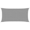 vidaXL Vela de Sombra 2,5 x 4,5 m HDPE Retangular Antracite e Branco