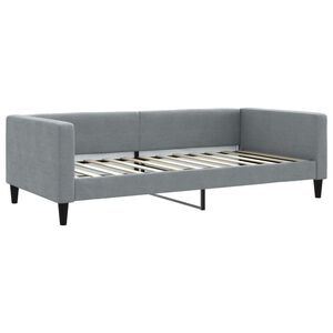vidaXL Sof&aacute;-cama 100x200 cm tecido cinzento-claro