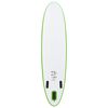 vidaXL Conjunto prancha de paddle SUP insuflável verde e branco