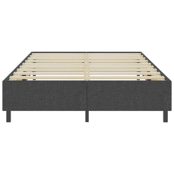 vidaXL Cama boxspring 160x200 cm tecido cinzento