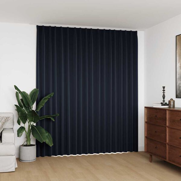 vidaXL Cortina blackout com ganchos 290x245 cm antracite