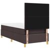 vidaXL Cama Box com colch&atilde;o Marrom Escuro 80 x 200 cm tecido