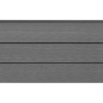 vidaXL Placas de vedação de substituição 9 pcs em WPC 170 cm cinzento