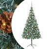 vidaXL &Aacute;rvore de Natal Artificial com 300 LEDs Verde 210 cm PVC e A&ccedil;o