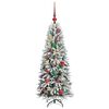 vidaXL &Aacute;rvore de Natal Artificial com 150 LEDs Branco 120 cm