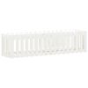 vidaXL Canteiro elevado design cerca 200x50x50 cm pinho maci&ccedil;o branco