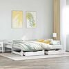vidaXL Sof&aacute;-cama com gavet&atilde;o e gavetas sem colch&atilde;o 90x190 cm branco