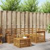 vidaXL Conjunto de Sof&aacute;s para Exterior 5 pcs Natural
