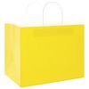 vidaXL Sacos de papel 50 unid com al&ccedil;as amarelo 32x22x24 cm