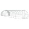 vidaXL Galinheiro Prateado 1200 x 300 x 200 cm A&ccedil;o Galvanizado