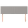 vidaXL Cabeceiras cinzento-claro 144x5x78/88 cm tecido