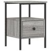 vidaXL Mesa cabeceira 34x36x50 cm derivados de madeira cinzento sonoma