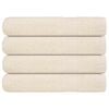 vidaXL Toalhas FROGN 4 pcs 100x200 cm 360 g/m&sup2; creme