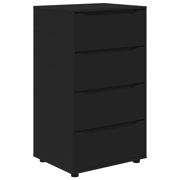 vidaXL Gabinetes de Armazenamento 2 pcs Preto 60 x 48 x 105 cm