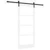 vidaXL Porta Deslizante ORKDAL Branco e Preto 93 x 211 cm