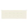 vidaXL Almofadão p/ banco de jardim 150x50x4 cm tecido oxford creme