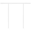 vidaXL Toldo retr&aacute;til manual com postes 3x2,5 m cor creme