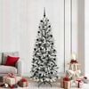 vidaXL &Aacute;rvore de Natal Artificial com 300 LEDs Branco 210 cm