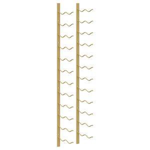 vidaXL Garrafeira de parede para 24 garrafas ferro dourado
